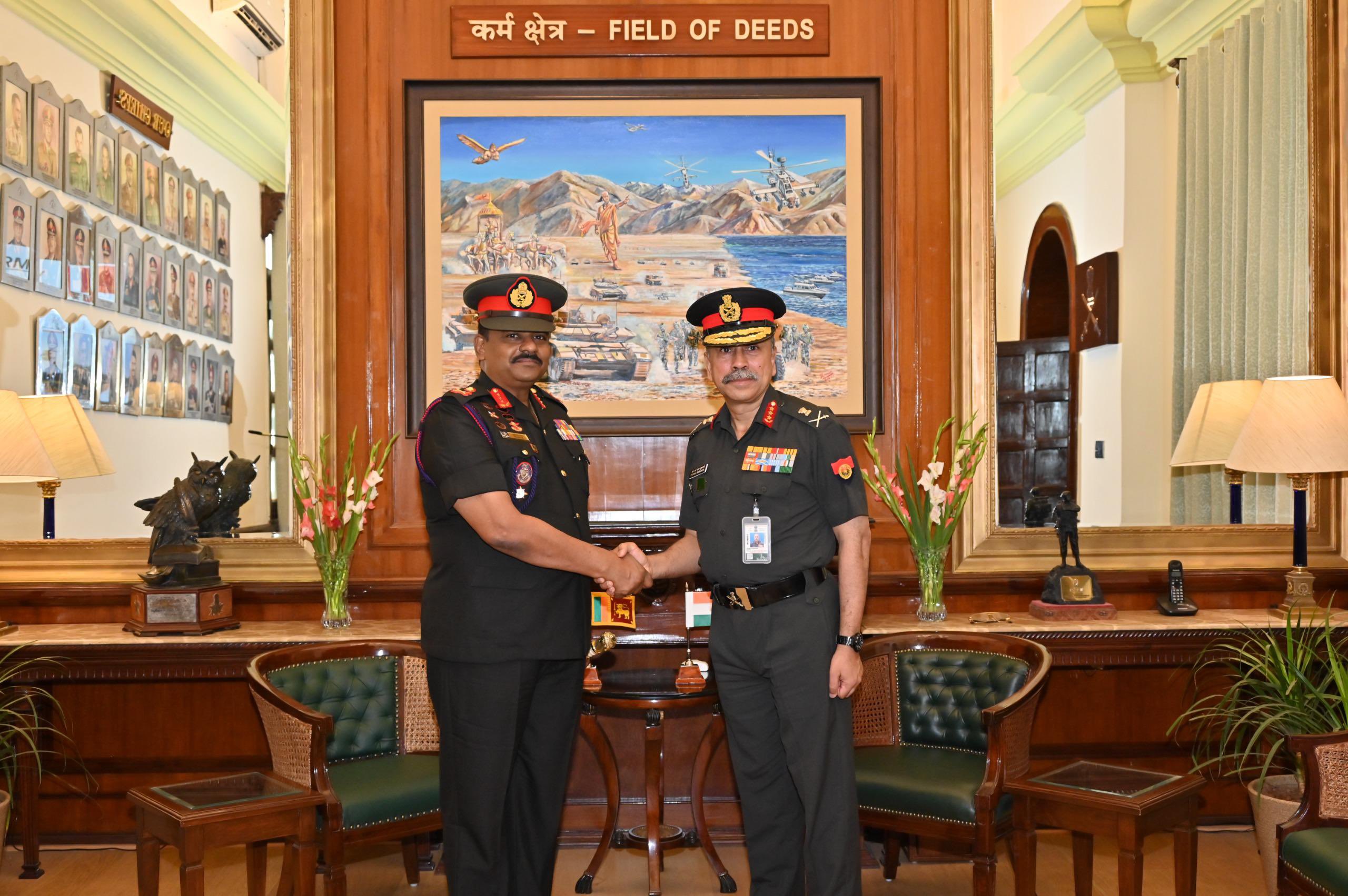 भारत की आधिकारिक यात्रा पर हैं  श्रीलंका सेना के कमांडर लेफ्टिनेंट जनरल बीकेजीएम लासांथा रोड्रिगो