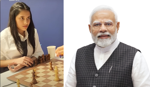 प्रधानमंत्री नरेंद्र मोदी ने विश्व टीम ब्लिट्ज चैंपियनशिप में ब्लिट्ज सेमीफाइनल के दूसरे चरण में जीत पर भारतीय शतरंज खिलाड़ी दिव्या देशमुख को बधाई दी