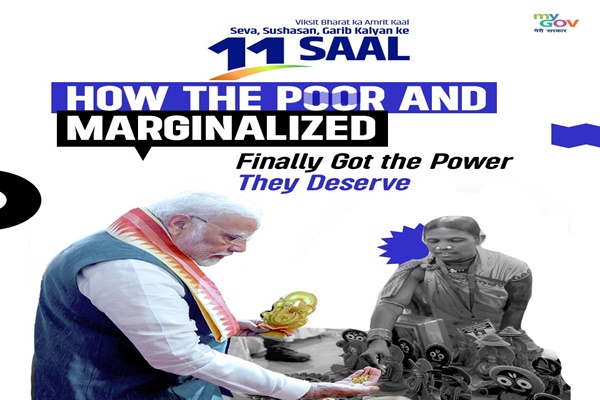 بھارت میں سیوا، سوشاسن اور غریب کلیان کے اصولوں کے تحت پچھلی ایک دہائی میں شاندار تبدیلی رونما ہوئی ہے