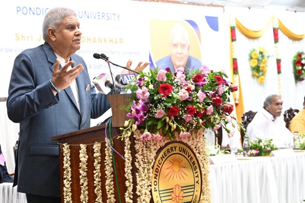 Viksit Bharat is a certain destination, Not a Dream: VP Dhankhar at Pondicherry University