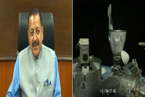 Union Minister Dr Jitendra Singh congratulates IAF’s Shubhanshu Shukla on Axiom-4 docking