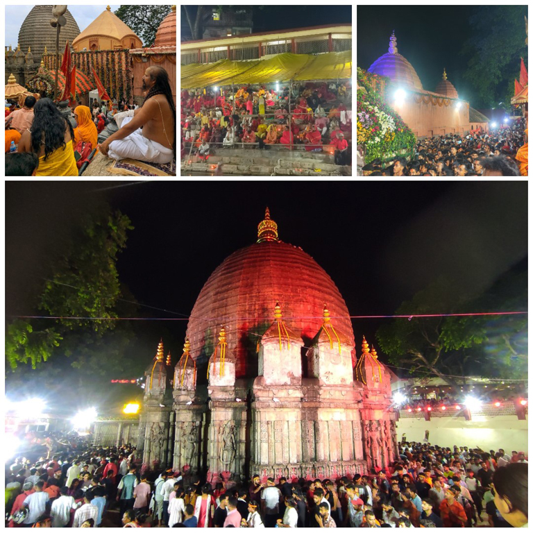 আজি নিশা ১২:২:১৩ বজাত অম্বুবাচী মেলাৰ নিবৃত্তি