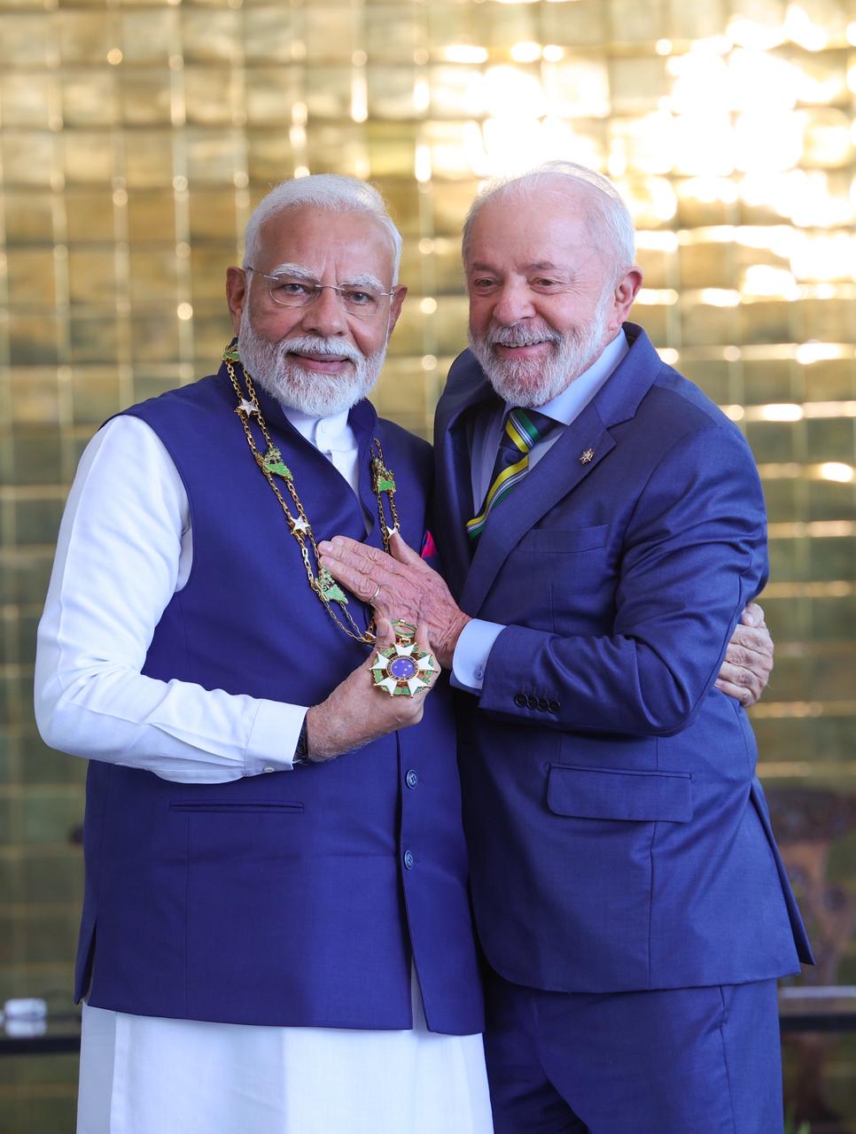 Brazil confers its highest civilian honour ‘Grand Collar of the National Order of the Southern Cross’ on PM Modi