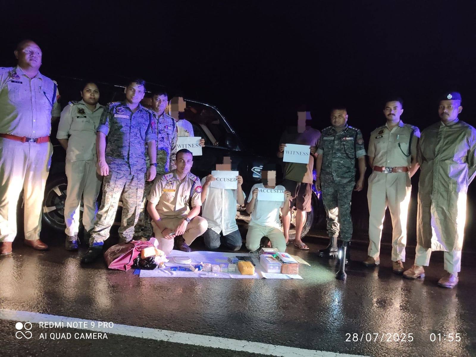 কাছাৰ আৰক্ষীৰ অভিযানত ২০ হাজাৰ য়াবা টেবলেট জব্দ