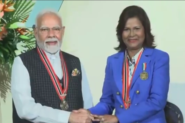 PM Modi conferred with order of Trinidad & Tobago Caribbean nations highest civilian honour