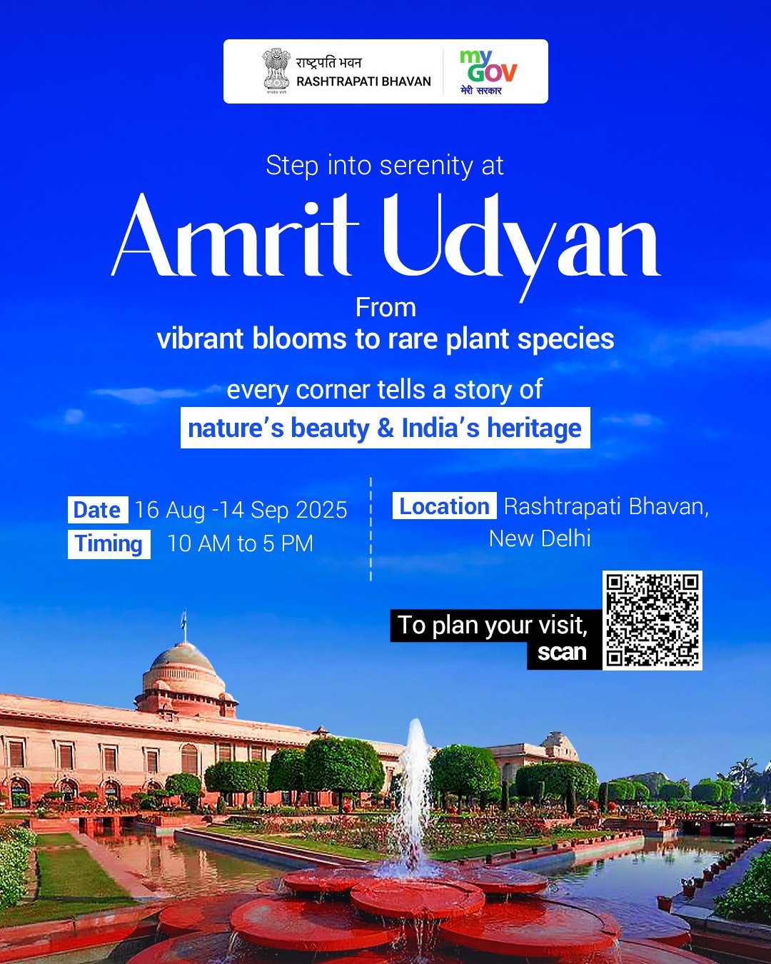 President Droupadi Murmu to inaugurate Summer Annuals of Amrit Udyan at Rashtrapati Bhawan today