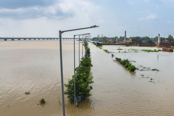Bihar: Over 19 lakh people in 10 districts affected, as major rivers on spate causing widespread floods