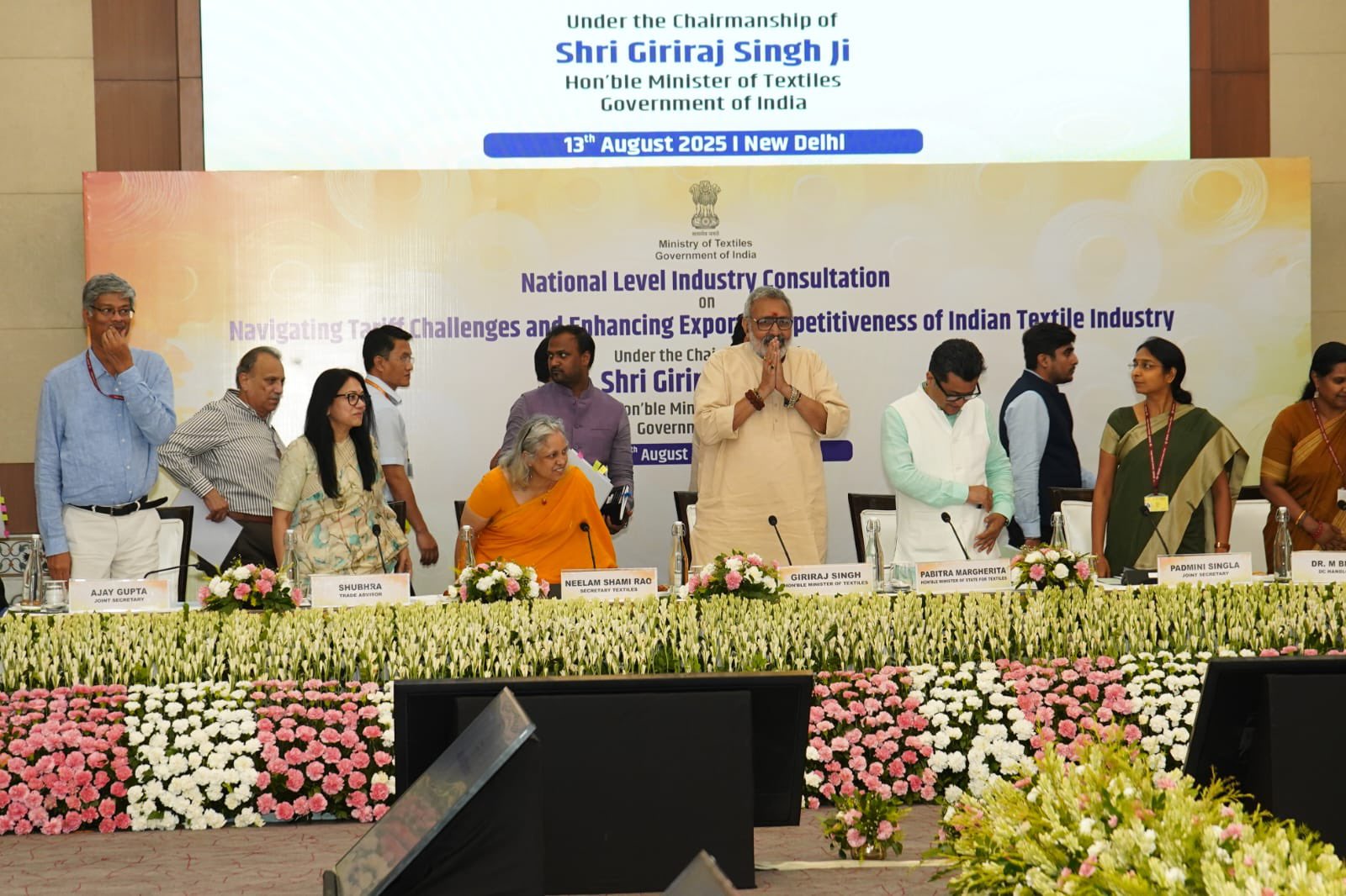 Union Minister Giriraj Singh holds meeting with industry leaders to tackle global trade headwinds