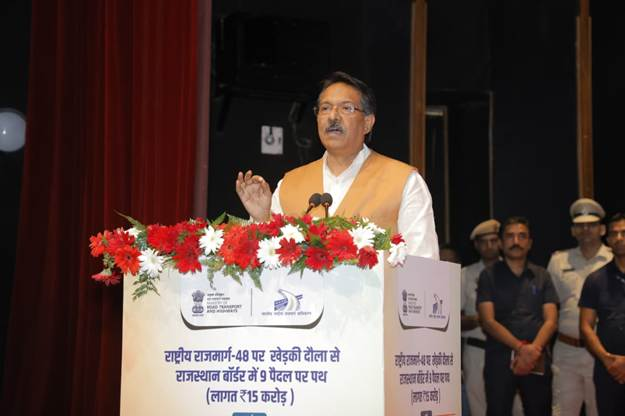  केंद्रीय परिवहन राज्य मंत्री हर्ष मल्होत्रा ने गुरुग्राम में राष्ट्रीय राजमार्ग-48 पर चार फ्लाईओवर और नौ फुटओवर ब्रिज का शिलान्यास किया