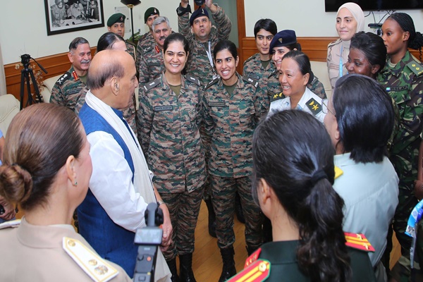 India continues to strive for gender parity & world peace, says Def Min Rajnath Singh