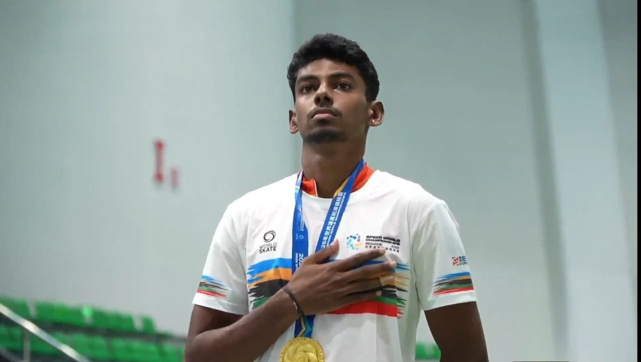 PM Modi, Home Minister Amit Shah and Defence Minister Rajnath Singh Congratulates Anandkumar Velkumar for Winning Gold at Speed Skating World Championships 2025