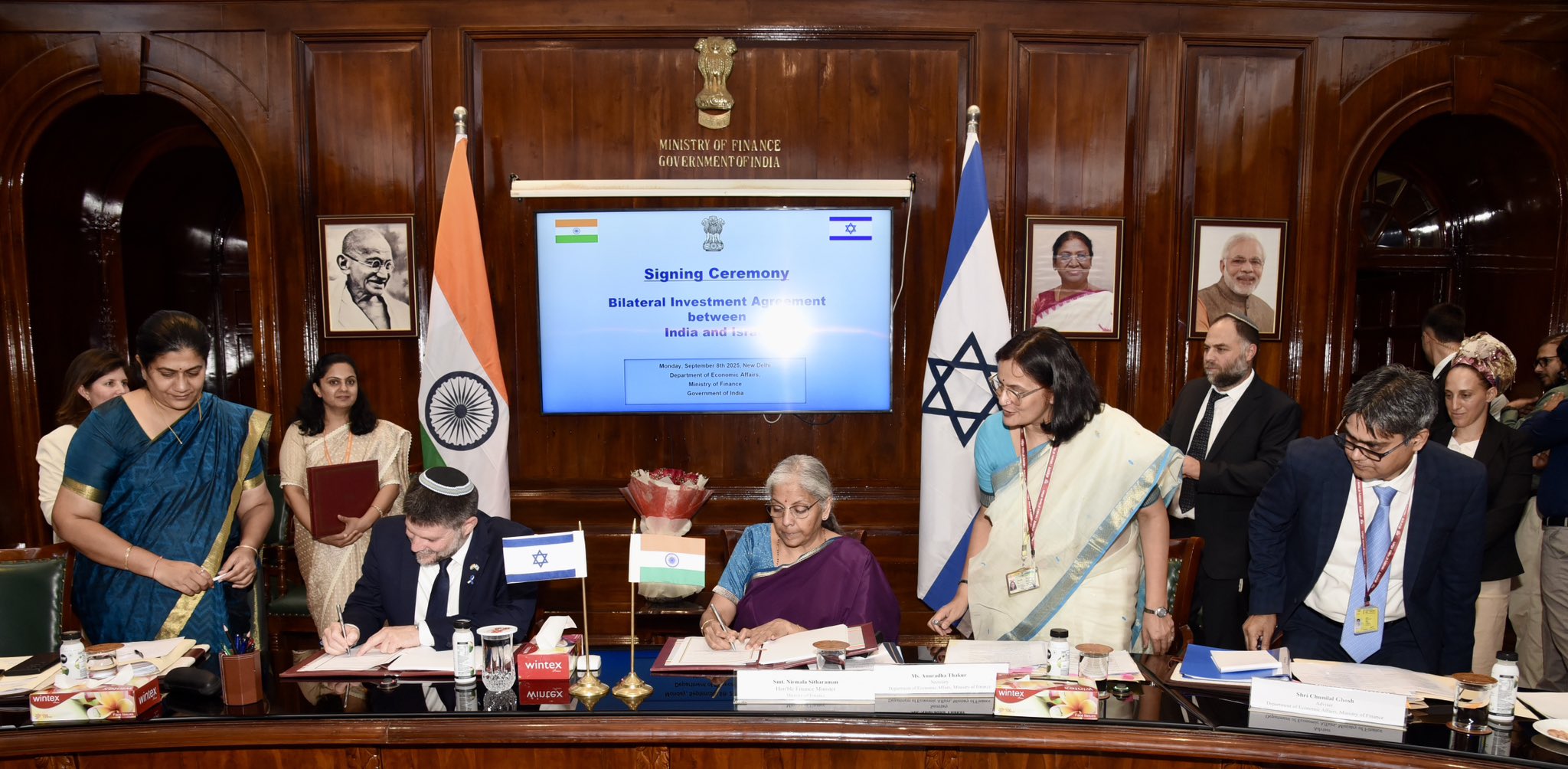 ভাৰত আৰু ইজৰাইলৰ মাজত দ্বিপাক্ষিক বিনিয়োগ চুক্তিত স্বাক্ষৰ