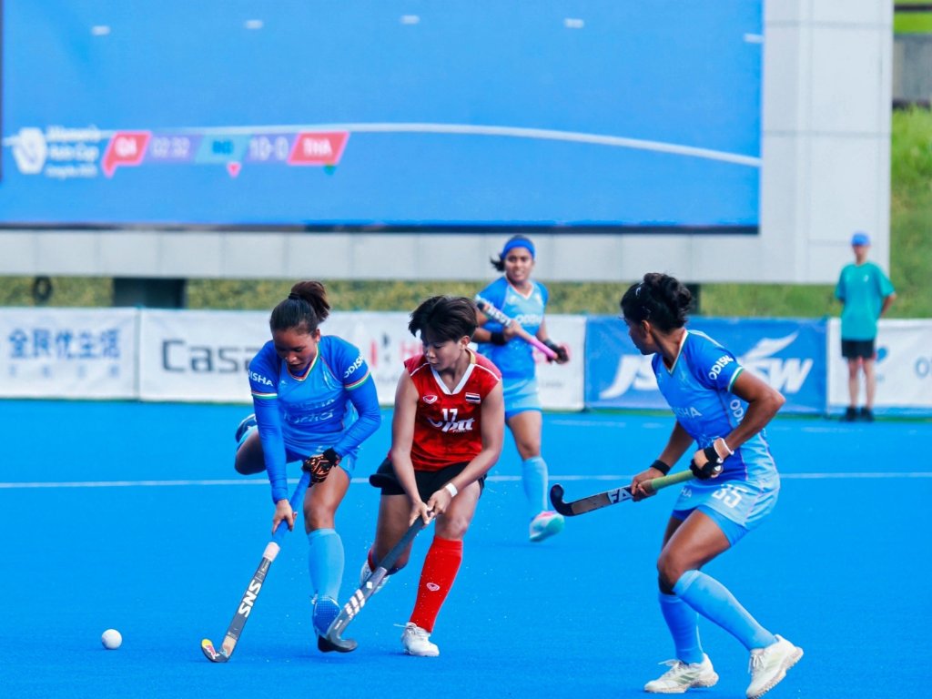 भारतीय महिला हॉकी टीम ने एशिया कप में थाईलैंड को 11-0 से हराकर अभियान की शानदार शुरुआत की