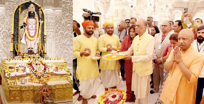 मॉरीशस के प्रधानमंत्री डॉ. नवीन चंद्र राम गुलाम ने अयोध्या में श्री रामलला मंदिर में पूजा-अर्चना की