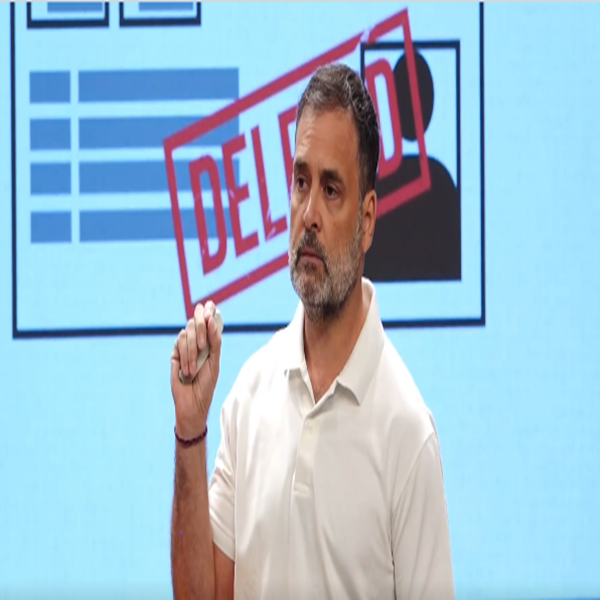 मतदान प्रक्रियेत मोठा घोटाळा झाल्याचा राहुल गांधी यांचा आरोप