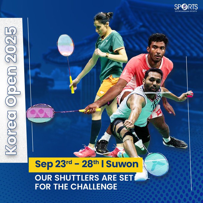 HS Prannoy and Ayush Shetty lead india’s charge at Korea Open 2025 Badminton Tournament