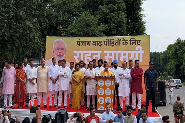 Delhi Govt Sends 52 Trucks of Relief Material to Flood-Hit Punjab