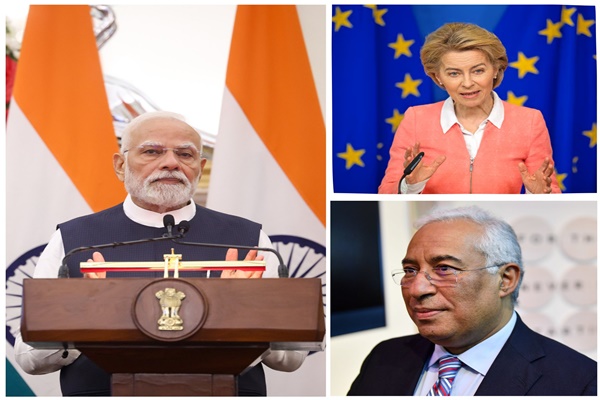 प्रधानमंत्री मोदी ने यूरोपीय परिषद और यूरोपीय आयोग के अध्यक्षों से एक साथ टेलीफोन पर बातचीत की