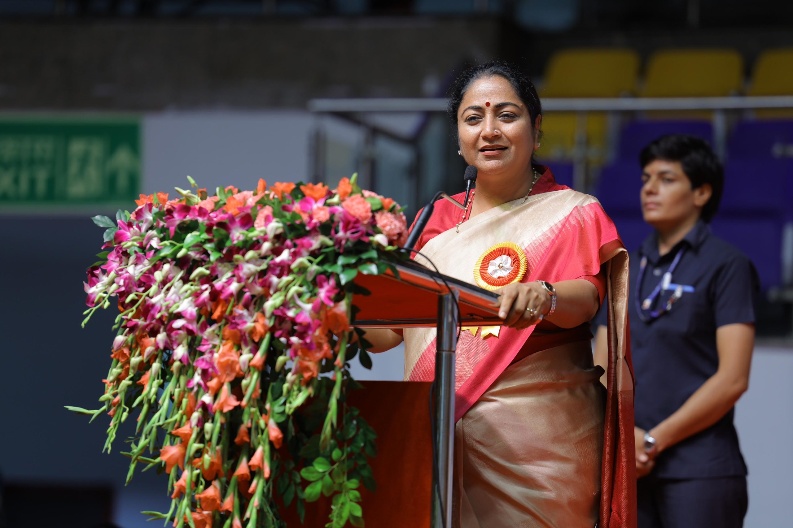 दिल्ली की मुख्यमंत्री रेखा गुप्ता आज संघ की 100 वर्ष पुरे होने पर आयोजित राष्ट्रीय स्वयंसेवक संघ शताब्दी समारोह में शामिल हुई