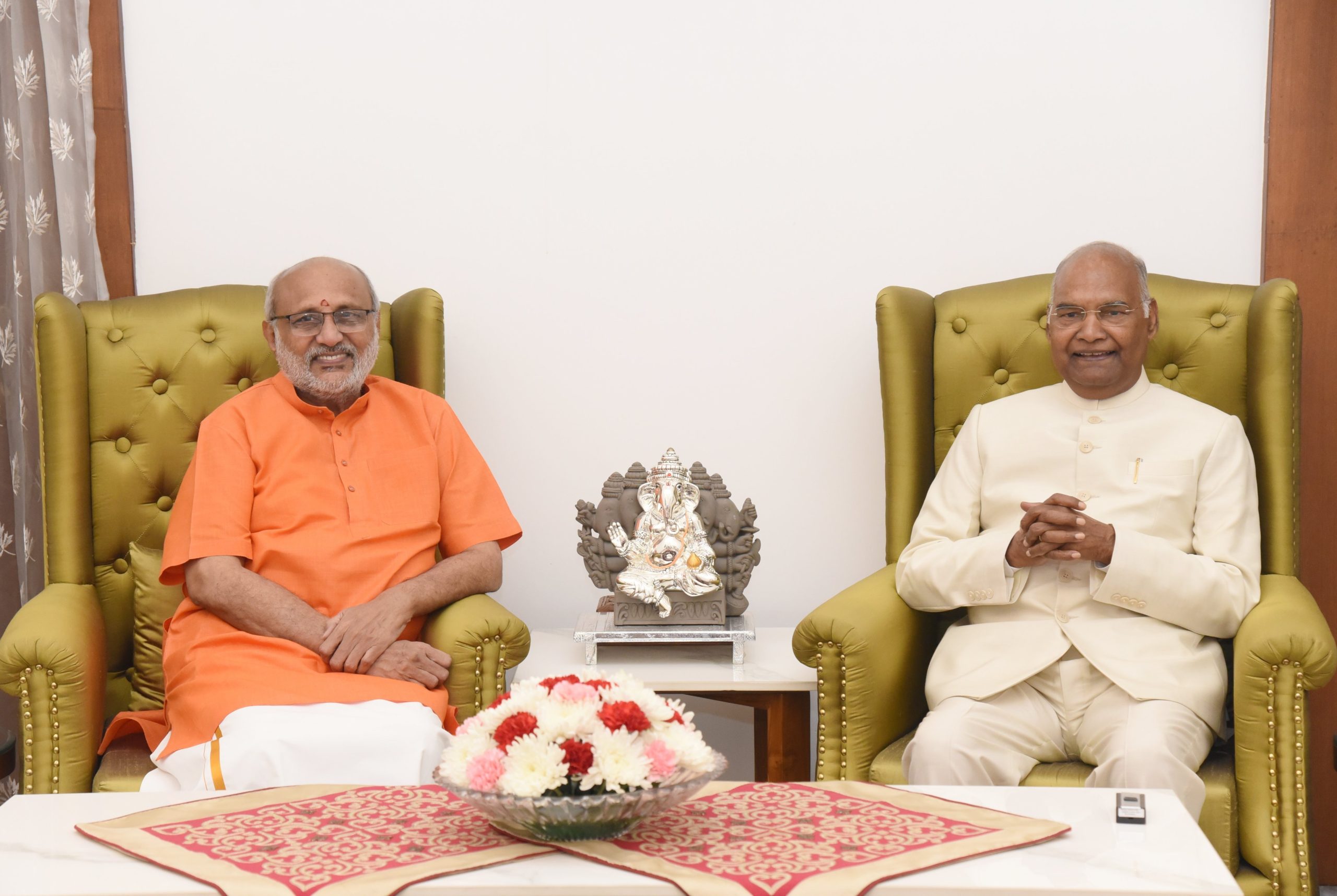 उपराष्ट्रपति सी. पी. राधाकृष्णन ने पूर्व राष्ट्रपति रामनाथ कोविंद से मुलाकात की