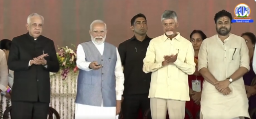 प्रधानमंत्री मोदी ने कुरनूल में 13 हज़ार 430 करोड़ रुपये की परियोजनाओं का किया उद्घाटन-शिलान्यास