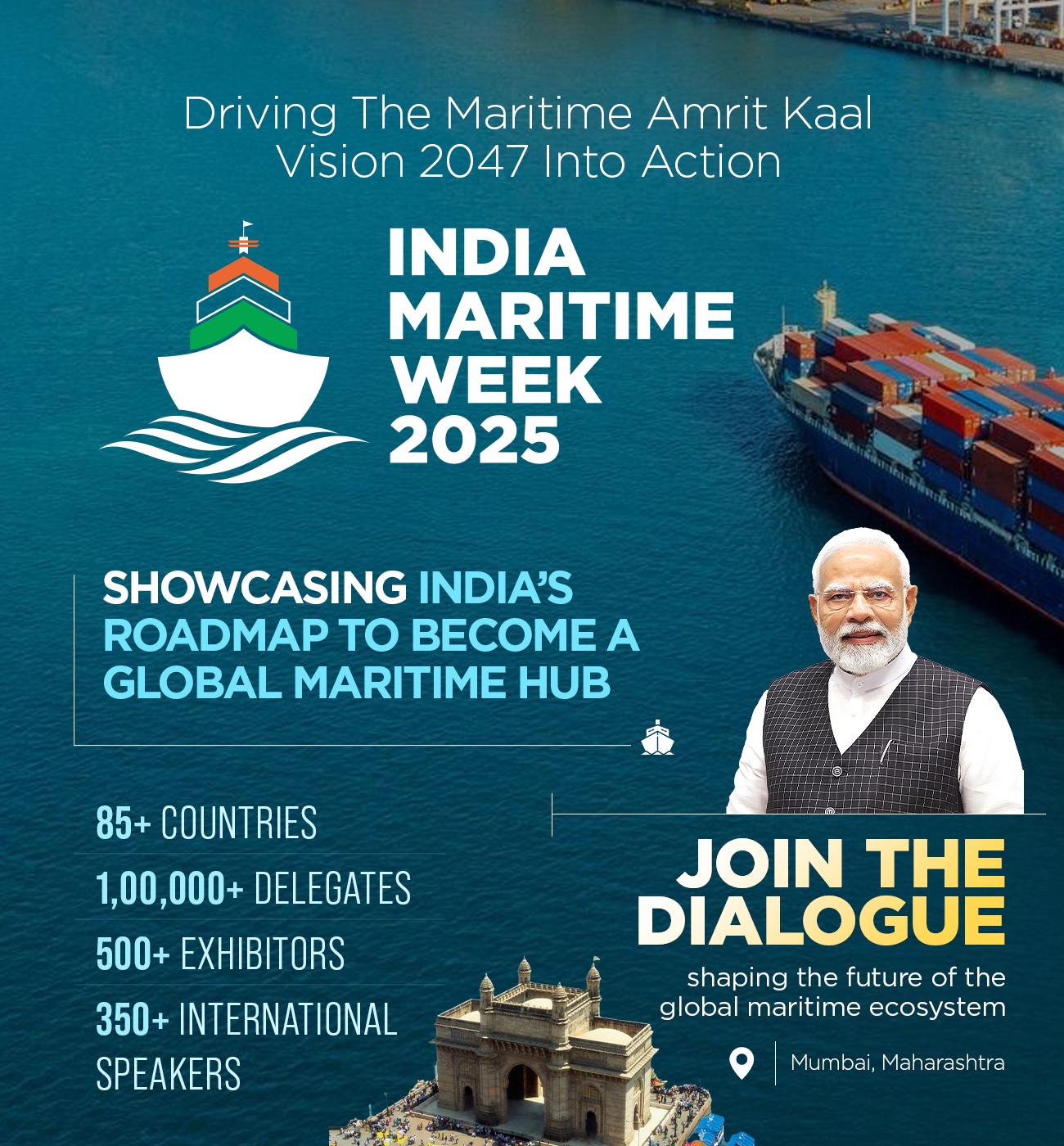 PM Modi to address Maritime Leaders’ Conclave and chair Global Maritime CEO Forum in Mumbai today
