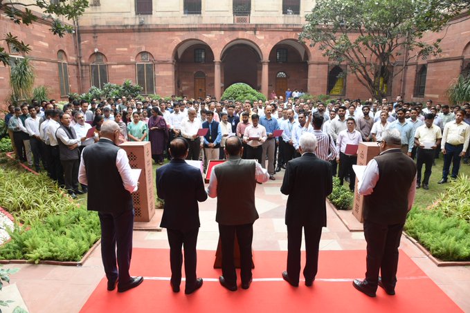 PMO Officials Observe Rashtriya Ekta Diwas, Take Ekta Pledge