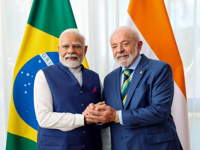 برازیل کے صدر Luiz Inacio Lula da Silva نے بھارت اور برازیل کے درمیان سیاسی، معاشی اور تکنیکی تعاون کو فروغ دینے کے مقصد سے بھارت کے ساتھ ایک کلیدی اتحاد تشکیل دینے کے منصوبوں کا اعلان کیا۔