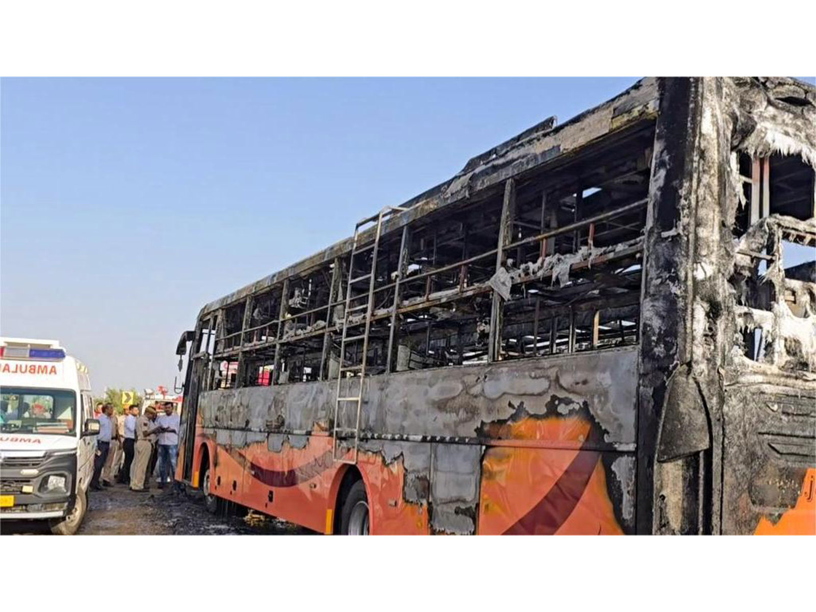 20 Dead, Several Injured as Bus Catches Fire Near Jaisalmer