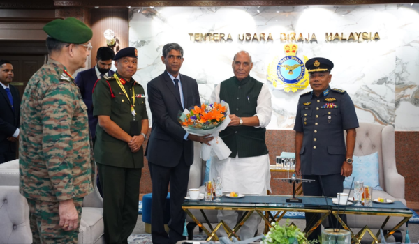 Defence Minister Rajnath Singh Arrives in Malaysia for 12th ASEAN Defence Ministers’ Meeting-Plus
