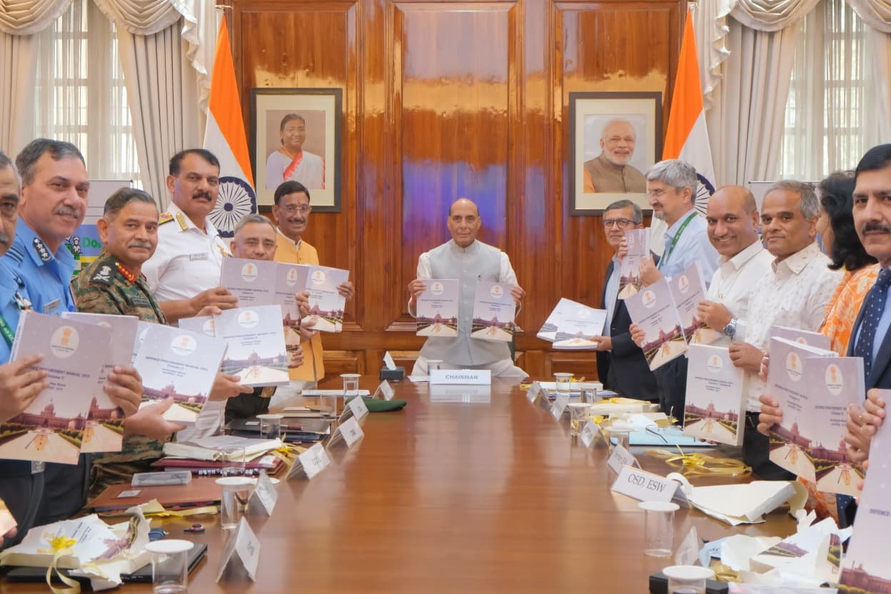 Defence Minister Rajnath Singh Releases Defence Procurement Manual 2025 in New Delhi