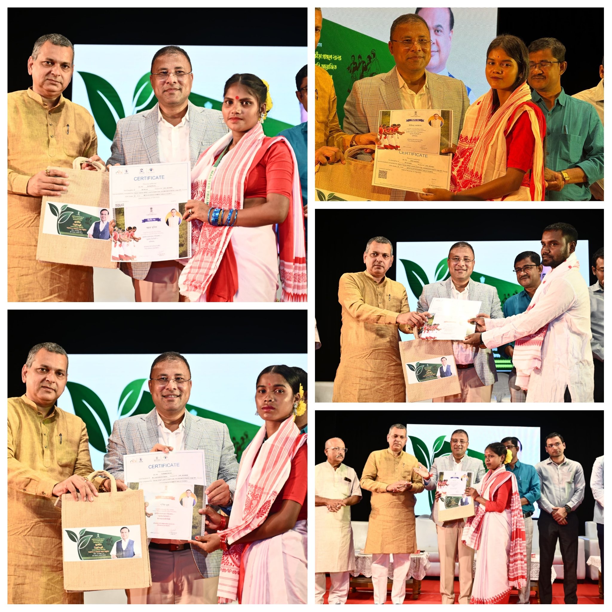 ঝুমইৰ বিনন্দিনীত অংশগ্ৰহণ কৰা শিল্পীসকললৈ সম্বর্ধনা