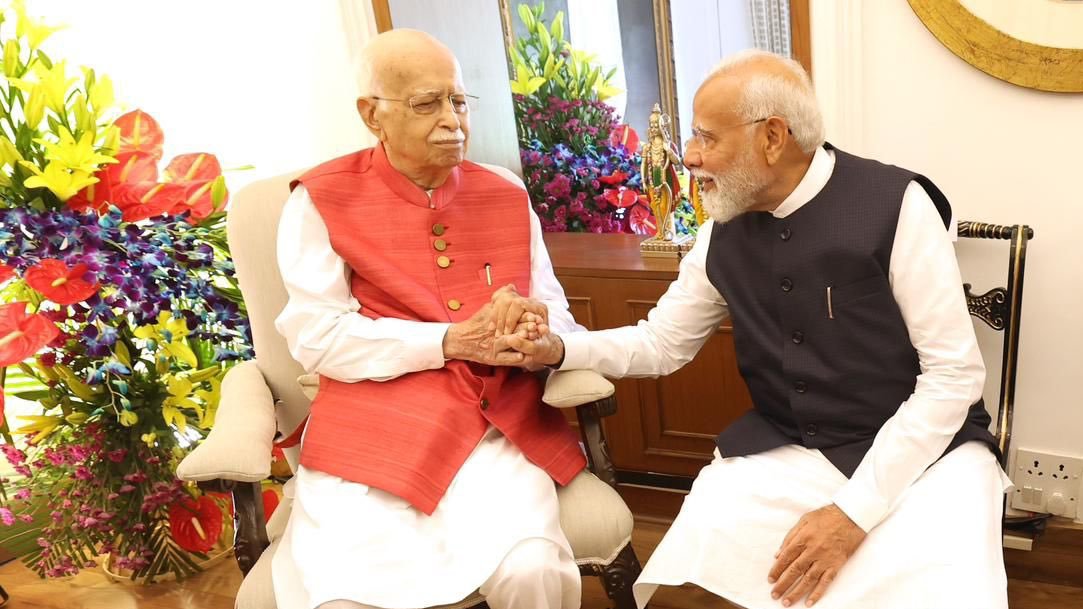 PM Modi wishes LK Advani on birthday, hails his statesmanship