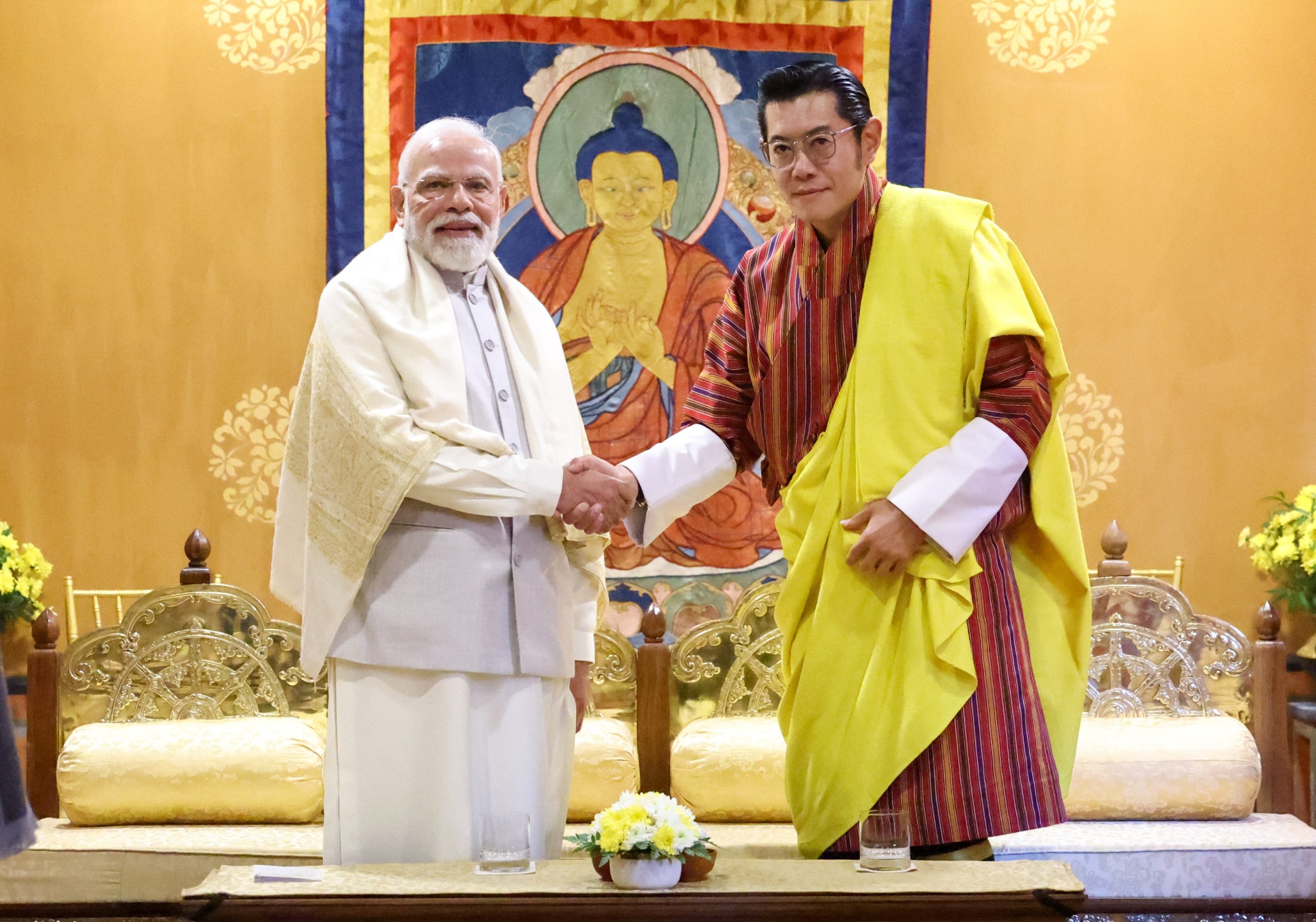 PM Modi Attends Kalachakra Empowerment in Bhutan, Inaugurates Hydroelectric Project, Signs Key MoUs