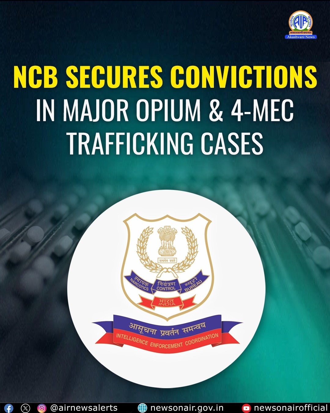 NCB Ahmedabad Secures 14-Year Conviction for Two in 4-MEC Drug Case