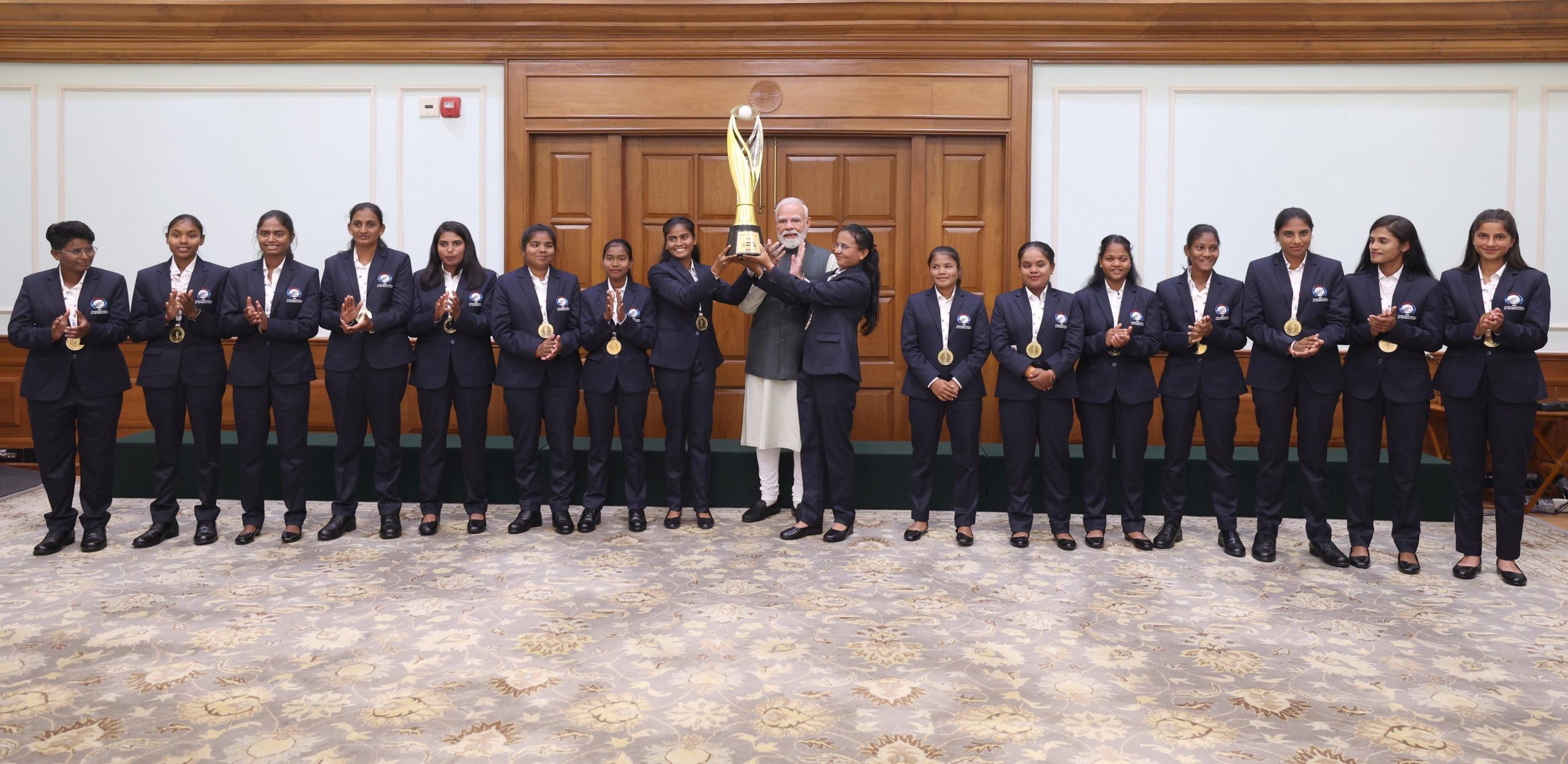PM Modi Meets Women’s Blind Cricket Team After T20 World Cup Victory