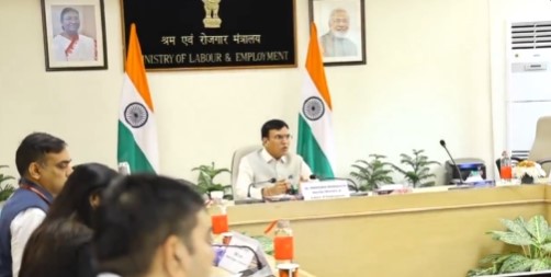 Dr. Mansukh Mandaviya chairs tripartite consultation on draft Shram Shakti Niti 2025