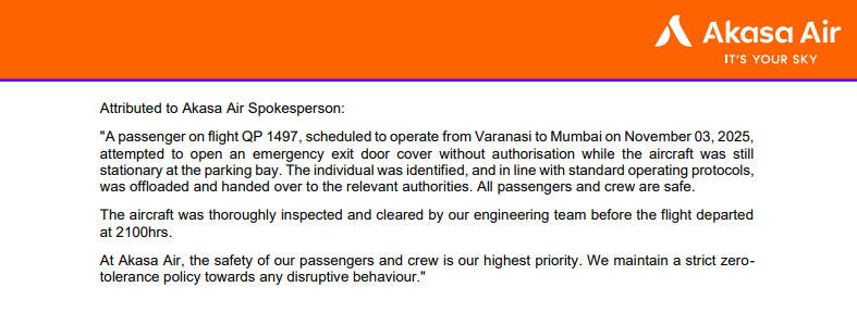 Akasa Air Advises Passengers to Arrive Three Hours Early Amid Enhanced Airport Security