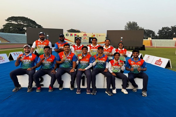 প্রধানমন্ত্রী নরেন্দ্র মোদী, বাংলাদেশের ঢাকায় আয়োজিত এশিয়ান আর্চারি চ্যাম্পিয়নশিপ, ২০২৫-এ ছ’টি সোনা সহ দশটি পদক জয় ক’রে ইতিহাস সৃষ্টির জন্য ভারতের তীরন্দাজি দলকে অভিনন্দন জানিয়েছেন।