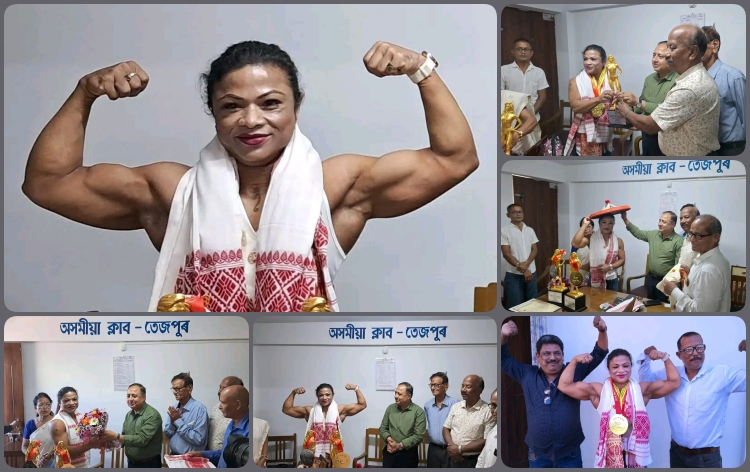বিশ্ব শৰীৰ চৰ্চা প্ৰতিযোগিতাত সোণৰ পদক জয় কৰি ৰাজ্যখনলৈ সুনাম কঢ়িয়াই অনা ছায়া বৰুৱাক সম্বৰ্দ্ধনা
