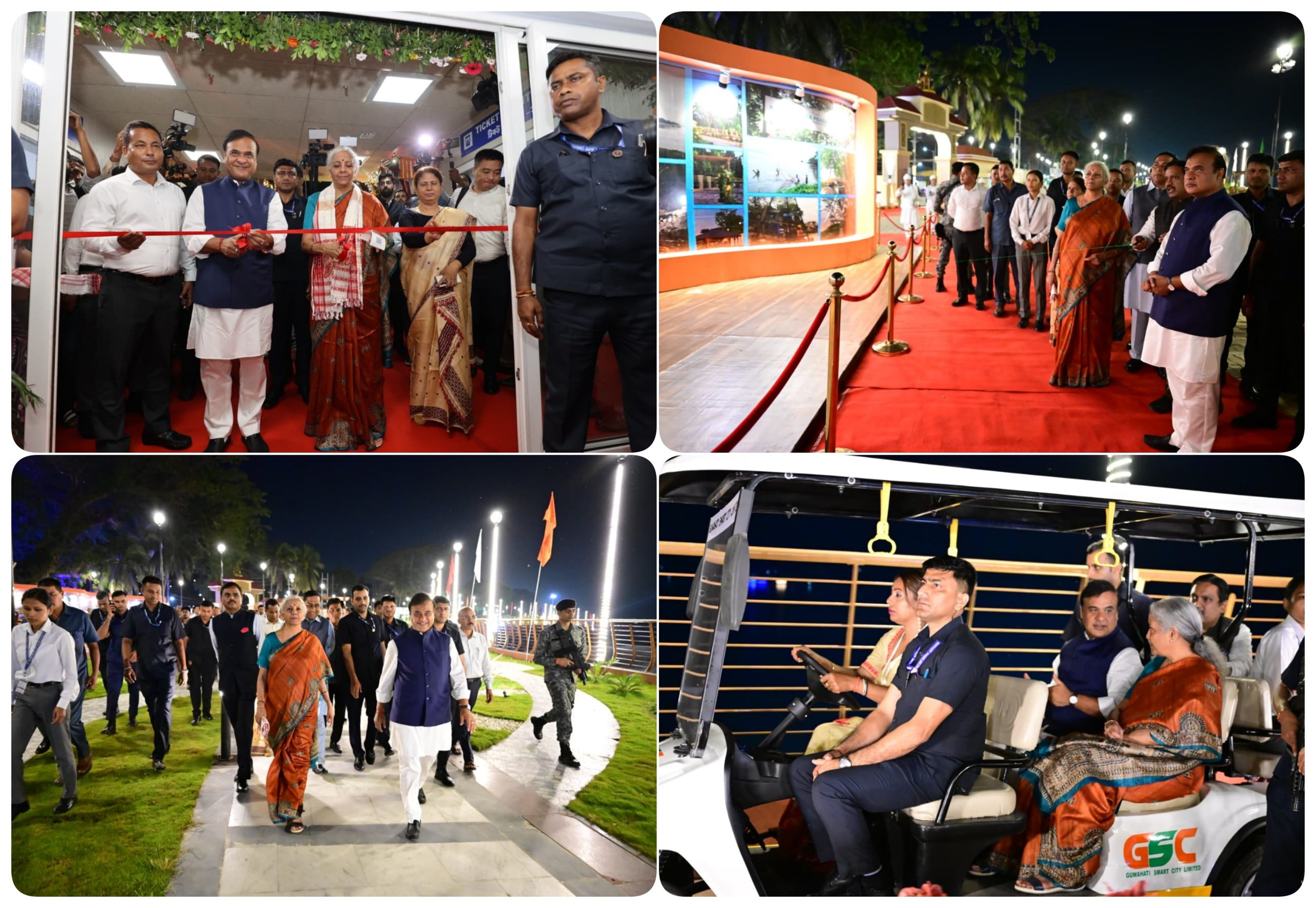 গুৱাহাটীৰ অত্যাধুনিক ফেৰী টার্মিনেল আৰু সতী ৰাধিকা উদ্যান উদ্বোধন কেন্দ্রীয় বিত্তমন্ত্রী নির্মলা সীতাৰমনৰ