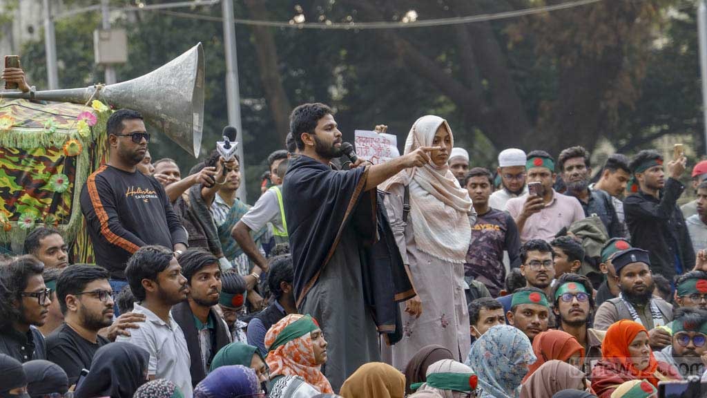 Inqilab Moncho warns of launching movement against Yunus-led govt if justice is not ensured for killing of spokesperson Osman Hadi