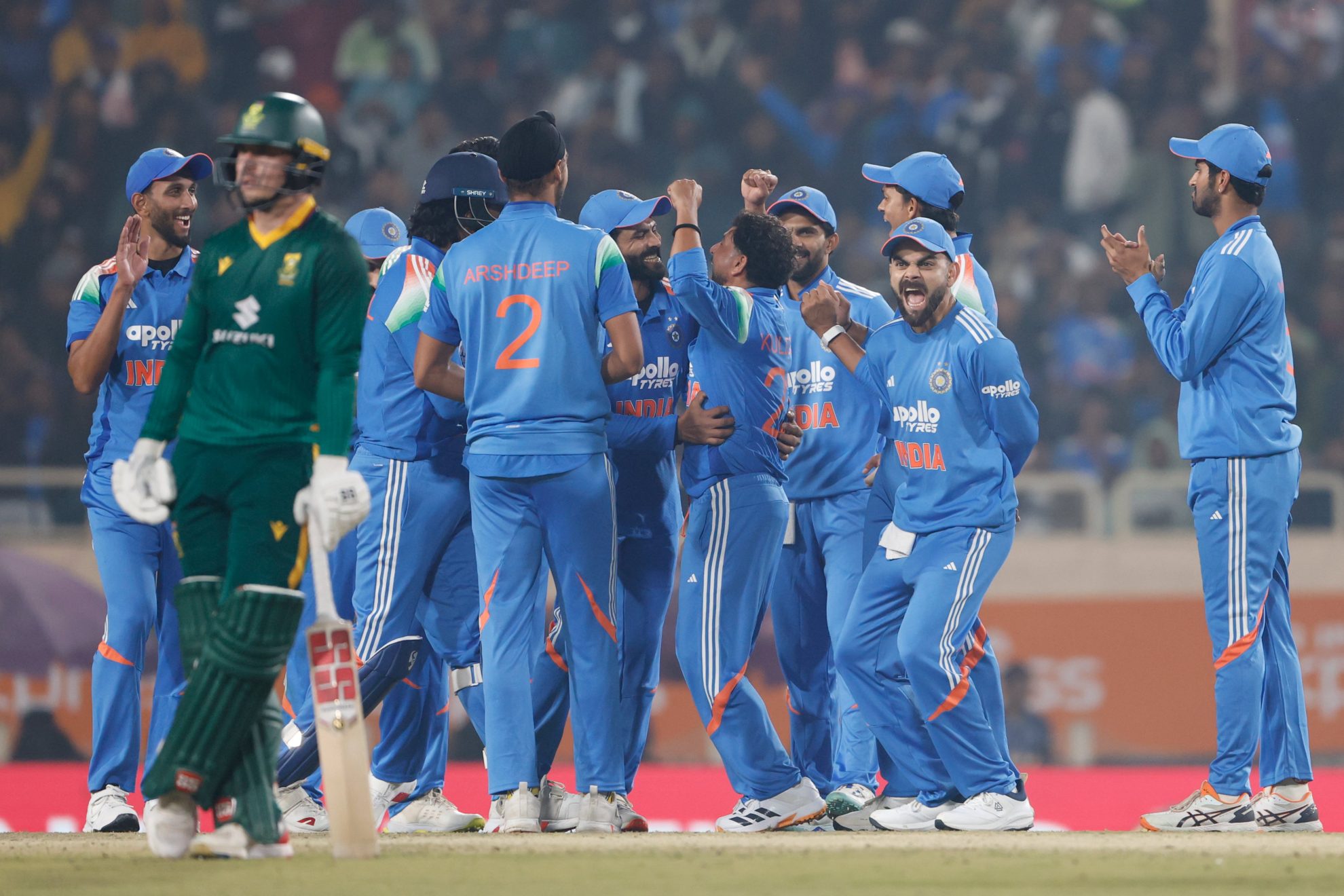 दक्षिण आफ्रिकेविरुद्धच्या एकदिवसीय क्रिकेट मालिकेत पहिल्या सामन्यात भारताचा विजय