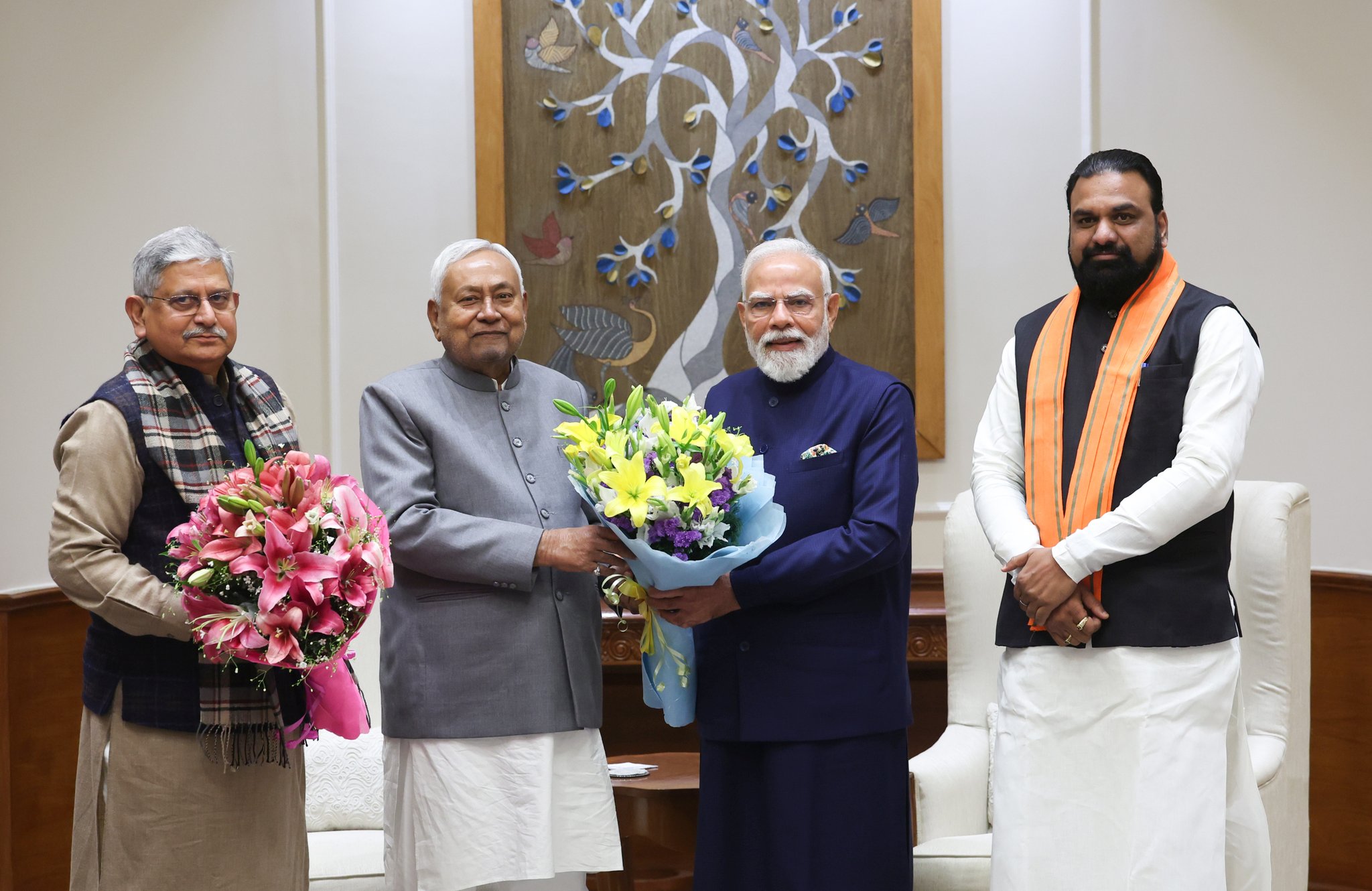 मुख्यमंत्री नीतीश कुमार ने नई दिल्ली में प्रधानमंत्री मोदी से की मुलाकात
