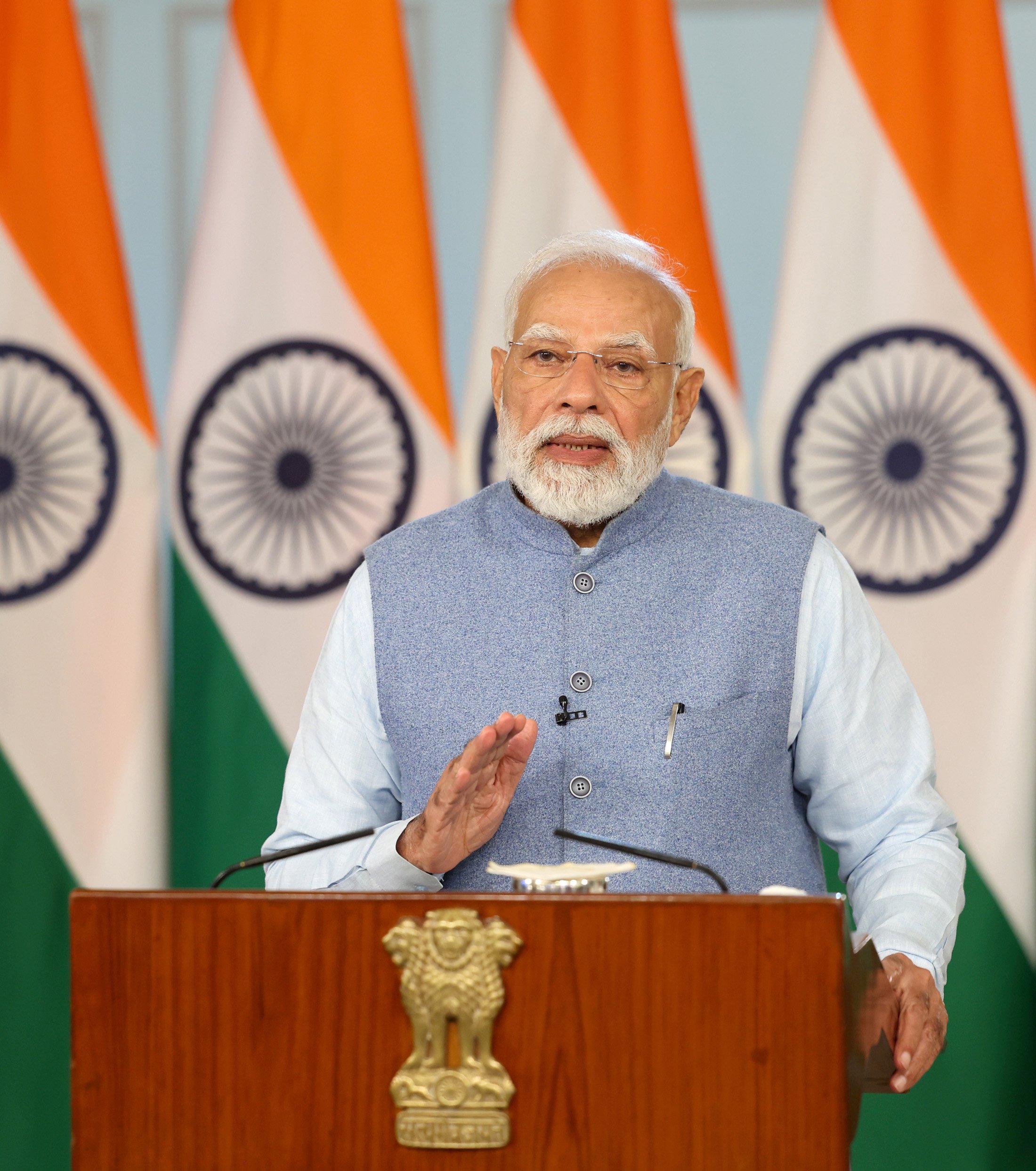 प्रधानमंत्री नरेन्‍द्र मोदी ने नई दिल्ली में मुख्य सचिवों के पांचवें राष्ट्रीय सम्मेलन की अध्यक्षता की