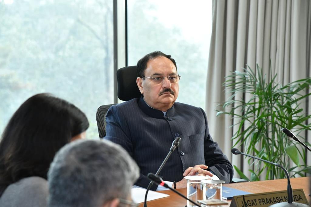 स्वास्थ्य और परिवार कल्याण मंत्री ने हरियाणा के स्वास्थ्य मंत्री और वरिष्ठ अधिकारियों के साथ समीक्षा बैठक की अध्यक्षता की