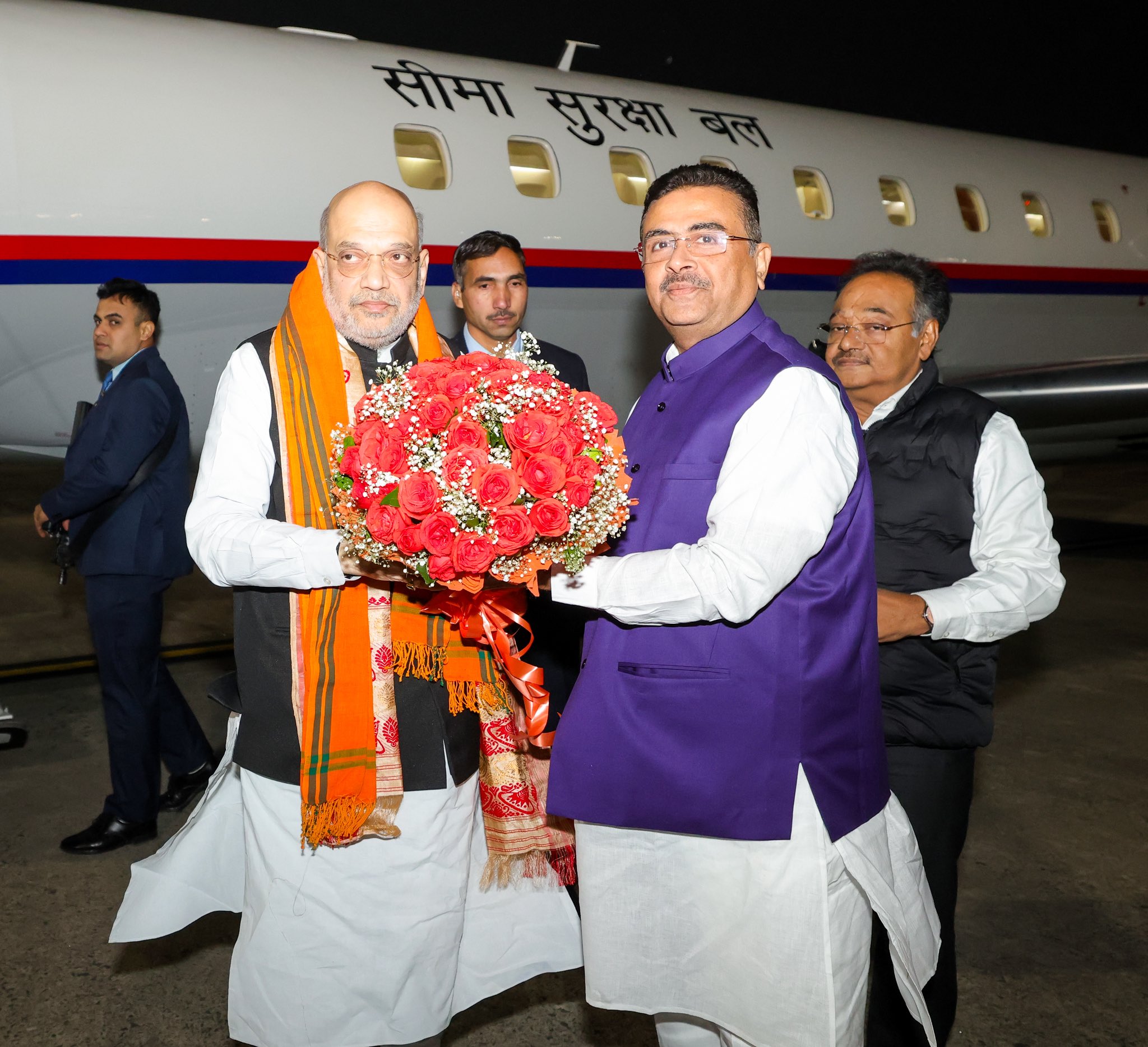 केंद्रीय गृह मंत्री अमित शाह पश्चिम बंगाल पहुंचे, संगठनात्मक बैठकों में होंगे शामिल