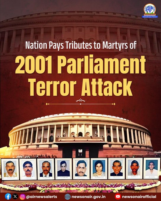 Nation Pays Tribute to Martyrs of 2001 Parliament Attack