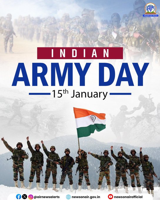 President, Vice President and Prime Minister extend greetings to Indian Army on Army Day