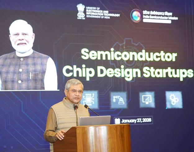 Union Minister Ashwini Vaishnaw says India is on course to be among top four semiconductor manufacturing nations in world by 2035